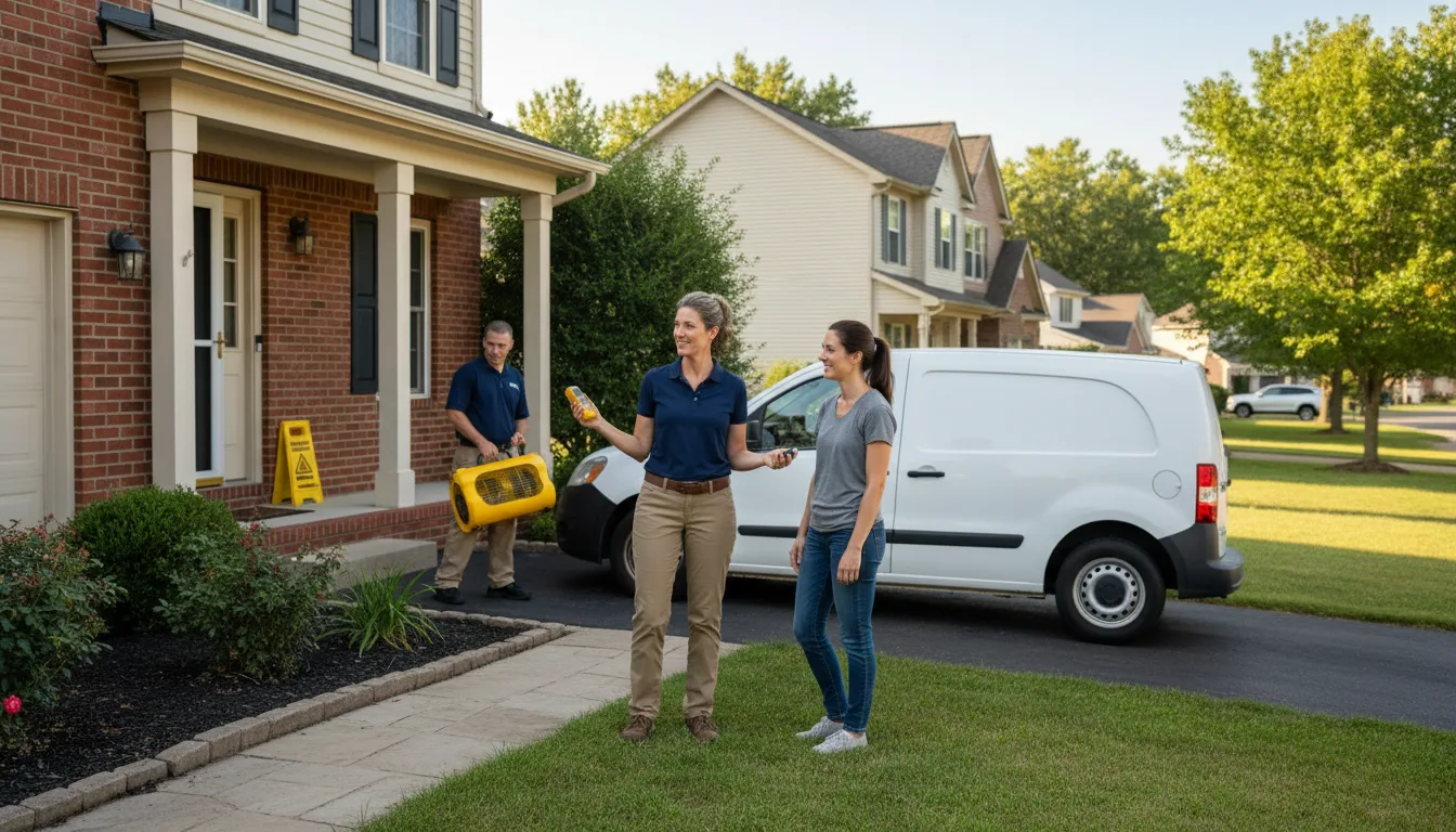 Residential water damage restoration in Waco, NE